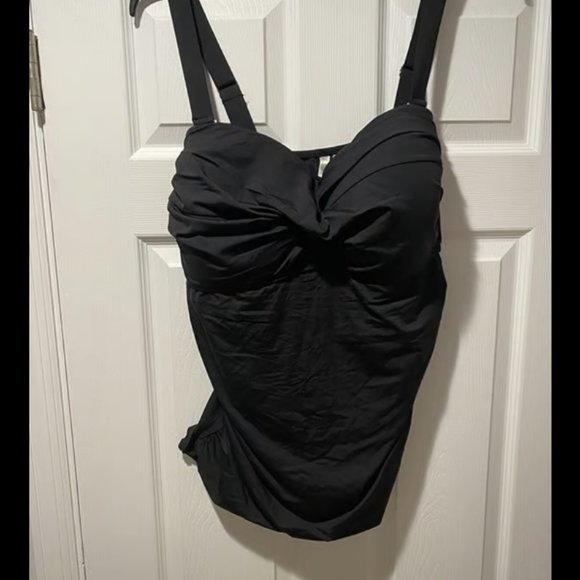 Anne Cole Swim New W Tags Anne Cole Black Swimsuit Convertible